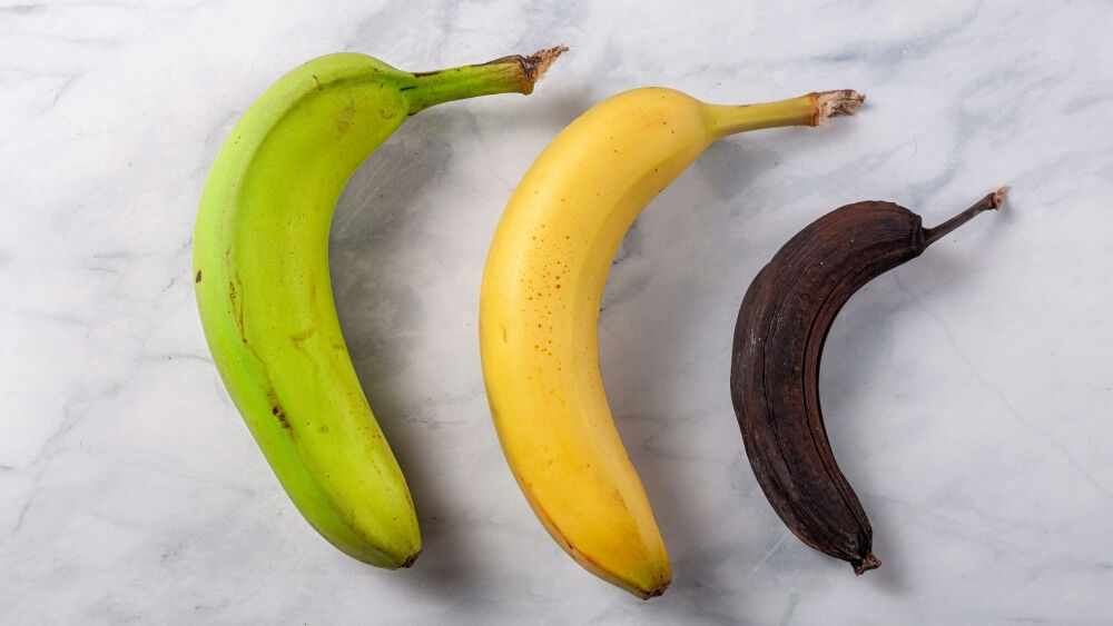 Conoce qué te aporta el plátano, según su punto de maduración