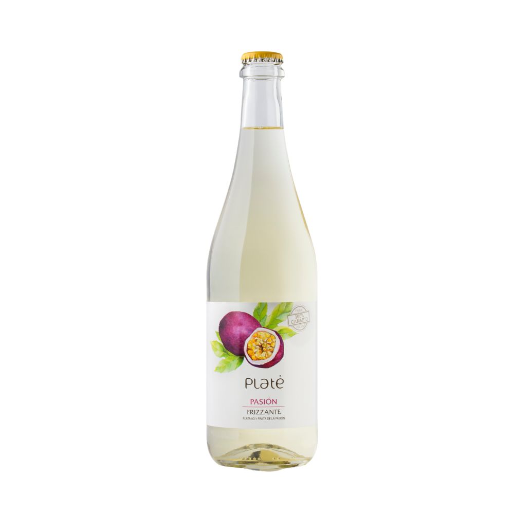 Vino de plátano blanco frizzante